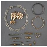 (13) Group of Vintage Costume Jewelry