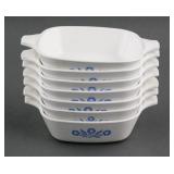 (7) Vintage Corning Ware Petite Pans Cornflower