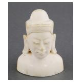 Signed Ivory Bust of Buddha