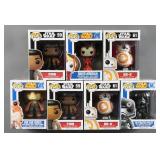 (7) Star Wars Funko POP Figures NIB