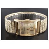 10K GF Gruen Curvex Precision Wristwatch