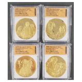 (4) FM Masterpieces of Raphael Silver Medals
