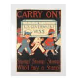 U.S. Government WSS WWI Poster "CARRY ON!"