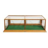 ANTIQUE OAK GENERAL STORE DISPLAY CABINET