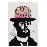 PETER MAX Signed 11x16 Poster "Toulouse Lautrec"