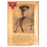 Original WWI 1918 YMCA General Pershing Poster