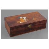 Vintage Snake Charmer Inlaid Rosewood Box
