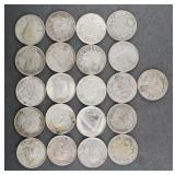 (21) 1920s-40s Canadian Silver Dimes