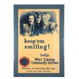 Original WWI Work Campaign Poster By Leone Bracker
