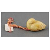 Ivory Netsuke of Sparrow