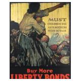 WWI Liberty Bonds Propaganda Poster