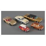 (5) Vintage Corgi Diecast Cars