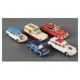 (5) Vintage Corgi Diecast Cars