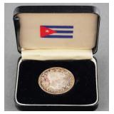 1965 Silver "Kubanos En Exilio" Cuba Souvenir Pe