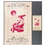 Original Poster Frank Zappa 1970 w Postcard