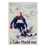 1980 Lake Placid WInter Olympics Poster
