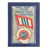 WWI Original Poster Third Liberty Loan Subscriber