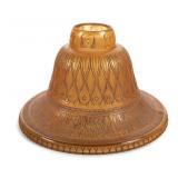 Art Deco Glass Amber Lampshade