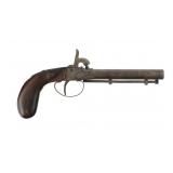 Antique Belgian Percussion Pocket Pistol