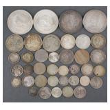 (37) Silver Foreign Coins