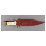 Large Bowie Hunting Knife with Sheath