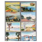 (8) Vintage St. Petersburg Florida Pier Postcards