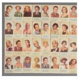 Vintage Engrave-O-Tint Movie Star Cards