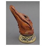 Vintage Alligator Taxidermy Paperweight OOAK