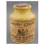 Antique Tamworth Chow Chow Advertising Crock