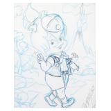 RAY DIRGO Flintstones Pebbles Production Drawing