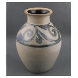Salt Glazed Stoneware Cobalt Crock