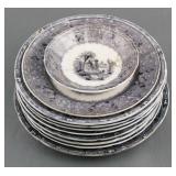 (10) TJ&J Mayer "Rhone" Transferware