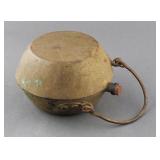 Antique Iron Canteen with Forged Handle