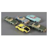 (5) Vintage Corgi Diecast Cars