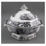 Davenport "Cyprus" Black Transferware