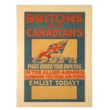 Original WWI "Enlist Today" Poster