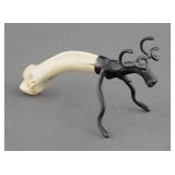 Vintage Moose Bottle Opener Antler