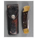 Vintage Buck 110 U.S.A Knife With Original Sheath