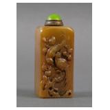 Antique Chinese Shoushan Stone Snuff Bottle