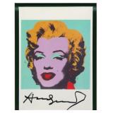 ANDY WARHOL Signed Marilyn Monroe Print