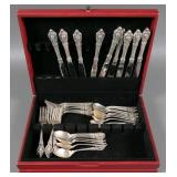 45pc Lunt Eloquence Sterling Silver Flatware