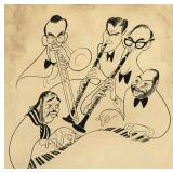AL HIRSCHFELD Big Band Etching