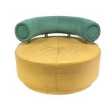 [VLADIMIR KAGAN] Ultrasuede & Leather Chair