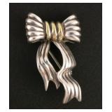 TIFFANY Sterling & 18k Gold Pin