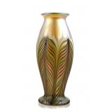 Orient & Flume Iridescent Pulled Feather Vase