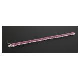 Platinum Burmese Ruby & Diamond Bracelet