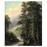 19C Landscape Painting, H. Bell