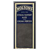Vintage Collectible Sign Molson's Cream Porter