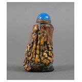 Chinese Stag Horn Snuff Bottle with Stopper