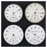 Four Antique Pocket Watch Movements